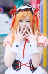 apron asahina_mikuru cosplay dress hairband orange_hair satsura suzumiya_haruhi_no_yuuutsu waitress waitress_uniform rating:Safe score:0 user:nil!