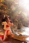 ass cosplay gauntlets hairbow kimono king_of_fighters kunoichi panties saku shiranui_mai sideboob thong wet rating:Safe score:1 user:nil!