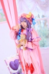 amatsuka_miyu cosplay dress hat patchouli_knowledge purple_hair robe stuffed_animal teddy_bear touhou rating:Safe score:0 user:nil!