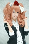 blouse cardigan cosplay danganronpa enoshima_junko hairbow sumirekou tie twintails rating:Safe score:0 user:nil!