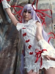 al_azif capture_the_spirits cosplay demonbane dress fuji_serika hair_ribbons purple_hair ribbons twintails rating:Safe score:0 user:nil!