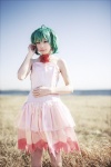 ahoge cosplay dress green_hair kiharu macross macross_frontier ranka_lee rating:Safe score:0 user:nil!