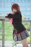 antenna_hair blazer blouse bowtie caramel_eyes cosplay little_busters! natsume_rin_(little_busters) pleated_skirt rion skirt rating:Safe score:0 user:pixymisa