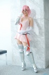 armor cosplay dress elbow_gloves glasses gloves nanael pantyhose pink_hair queen's_blade thighhighs wings yui zettai_ryouiki rating:Safe score:0 user:nil!