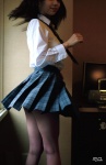 blouse costume kneesocks koizumi_maya miniskirt miss_actress_vol_84 plaid pleated_skirt school_uniform skirt skirt_twirl rating:Safe score:0 user:nil!