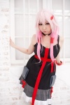 cosplay dress guilty_crown hair_clip miiko pink_hair ribbons twintails wristband yuzuriha_inori rating:Safe score:5 user:Kryzz