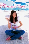 beach girl_friends jeans matsuoka_nene tshirt rating:Safe score:0 user:nil!