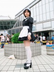 apron costume fujisaki_tomoka hairband maid maid_uniform thighhighs rating:Safe score:1 user:nil!