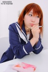 anegasaki_nene cosplay haruki love_plus orange_hair pleated_skirt sailor_uniform school_uniform skirt rating:Safe score:0 user:nil!