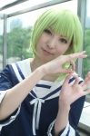 blonde_hair cosplay dress gumi rinami sailor_uniform school_uniform vocaloid rating:Safe score:0 user:pixymisa