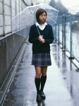 aibu_saki blouse kneesocks pleated_skirt rain school_uniform skirt sweater umbrella wanibooks_02 rating:Safe score:0 user:nil!