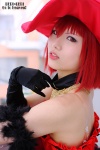 angelina_durless boa choker cosplay elbow_gloves gloves gown hat kuroshitsuji madam_red ondine red_eyes red_hair rating:Safe score:1 user:pixymisa