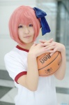 basketball cosplay gym_uniform hairbow minato_tomoka pink_hair ro-kyu-bu! rui_(ii) rating:Safe score:0 user:pixymisa