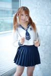 aya_(iii) blouse bookbag cosplay original pleated_skirt sailor_uniform school_uniform skirt tie twintails rating:Safe score:1 user:pixymisa