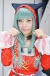 aqua_hair choker cosplay detached_sleeves dress hatsune_miku hood maitako project_diva tail vocaloid rating:Safe score:1 user:pixymisa