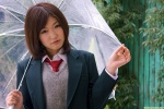 blazer blouse costume dgc_0664 kijima_noriko school_uniform sweater_vest tie umbrella rating:Safe score:1 user:nil!