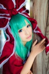 aqua_hair blouse cosplay hair_ribbons kagiyama_hina rumita skirt touhou rating:Safe score:0 user:nil!