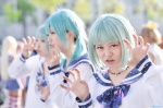 aqua_hair cosplay harumiya_yun neon sailor_uniform school_uniform tagme_character tagme_series twintails yuni_(ii) rating:Safe score:0 user:nil!