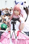 boa bows chua_churam cosplay dress gloves headdress kenran_jikuu_no_festival nirika petticoat pink_hair tiered_skirt rating:Safe score:0 user:pixymisa