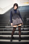 blouse hairband kon pleated_skirt skirt thighhighs vest zettai_ryouiki rating:Safe score:2 user:nil!