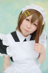 apron cosplay dress hairband hair_clips hirasawa_yui k-on! maid maid_uniform mizore rating:Safe score:1 user:nil!