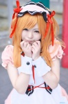 apron asahina_mikuru cosplay dress hairband orange_hair satsura suzumiya_haruhi_no_yuuutsu waitress waitress_uniform rating:Safe score:0 user:nil!