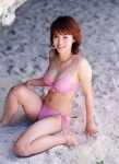 beach bikini cleavage iwasa_mayuko side-tie_bikini swimsuit rating:Safe score:1 user:nil!