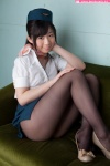 black_legwear blouse flight_attendant haduki_ran hat miniskirt neckerchief pantyhose skirt rating:Safe score:2 user:nil!