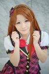 blouse cosplay ema idolmaster_2 minase_iori pleated_skirt red_hair skirt vest rating:Safe score:0 user:nil!