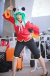 changpao cosplay green_hair gumi panda_hat pantyhose riku sheer_legwear trousers vocaloid rating:Safe score:0 user:nil!