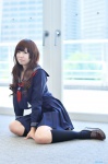 cosplay fate/extra_ccc fate/series kishinami_hakuno_(female) kneesocks macha pleated_skirt sailor_uniform school_uniform skirt rating:Safe score:1 user:nil!