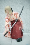 blonde_hair cosplay fate/series fate/stay_night katana kimono maropapi pleated_skirt ponytail saber skirt sword rating:Safe score:2 user:nil!