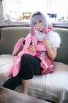 cosplay dress galaktika hairband hoshimiya_kate leggings purple_hair rat_sakura sekai_seifuku:_bouryaku_no_zvezda stuffed_animal rating:Safe score:0 user:nil!