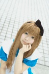 alice_in_wonderland alice_(wonderland) apron blonde_hair cosplay dress hairbow makoto rating:Safe score:1 user:nil!