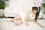 animal_ears bikini_top boots bunny_ears cleavage hayama_ayumi miniskirt skirt swimsuit rating:Safe score:0 user:nil!