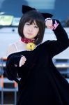 animal_ears bell cat_ears collar cosplay dress inami_yuri original rating:Safe score:0 user:pixymisa