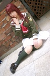 cosplay hino_kahoko kiniro_no_corda kneehighs red_hair school_uniform skirt ten rating:Safe score:0 user:Log