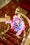 amatsuka_miyu cosplay night_cap nightgown patchouli_knowledge purple_hair robe touhou rating:Safe score:0 user:nil!