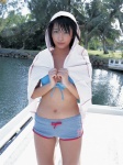bikini_top hoodie shorts swimsuit yamasaki_mami rating:Safe score:0 user:nil!