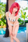 bikini cleavage cosplay love_live!_school_idol_project mike nishikino_maki red_hair school_idol_~krasivie~ side-tie_bikini swimsuit rating:Safe score:6 user:nil!