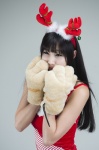 dress horns lee_yoo_eun paw_gloves santa_costume rating:Safe score:0 user:nil!