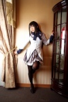 akemi_homura blouse cosplay hairband hanamura_misaki pantyhose pleated_skirt puella_magi_madoka_magica skirt rating:Safe score:0 user:nil!
