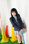 akiyama_mio blazer blouse cosplay kneesocks k-on! pleated_skirt school_uniform skirt umbrella yukino_koro rating:Safe score:0 user:nil!