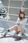 boots cosplay kantai_collection reco sailor_dress socks yukikaze_(kantai_collection) rating:Safe score:1 user:nil!