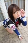 blouse chocoball cosplay fujisawa_yayoi glasses miniskirt pantyhose sheer_legwear skirt uchuu_no_stellvia rating:Safe score:0 user:nil!