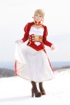 blonde_hair boots braid cosplay dress dress_lift fate/series fate/stay_night kamui_arisa red_moon saber rating:Safe score:0 user:nil!
