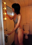 bathroom cleavage mirror monokini one-piece_swimsuit swimsuit tiara_(photo_set) yasuda_misako rating:Safe score:0 user:nil!