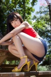 camisole croptop denim nishino_koharu shorts rating:Safe score:1 user:nil!