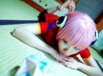 cosplay gintama hair_pods kagura mikan pink_hair qipao trousers rating:Safe score:0 user:nil!