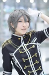 band_uniform cosplay crossplay ensemble_stars! gloves hoshitamu sena_izumi silver_hair rating:Safe score:0 user:nil!
